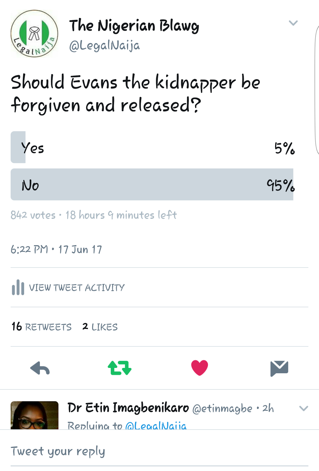 5 takeaways from our poll on whether Evans the kidnapper should be released on compassionate grounds