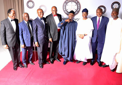 Paul Usoro, VP Osinbajo, Chief F.O Fagbohungbe Joins Other SANS to Welcome New Members Into BOSAN