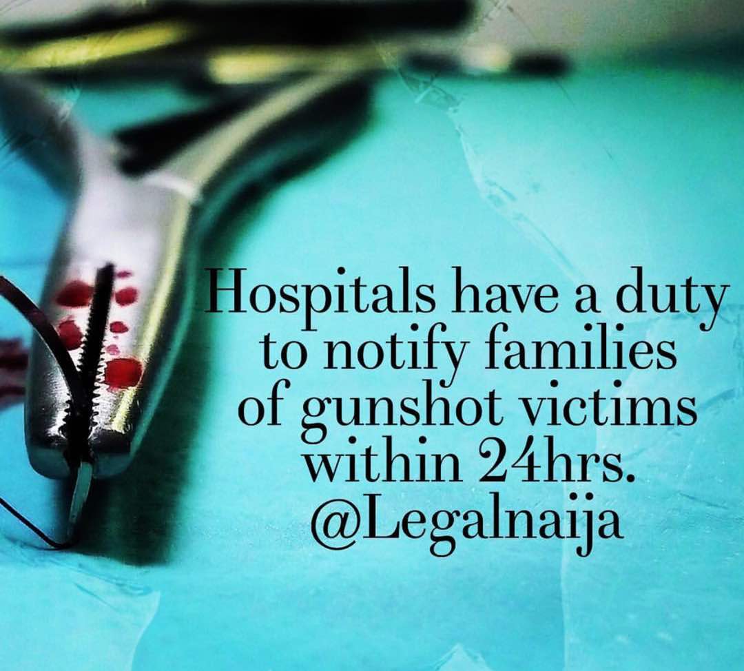 Law on Treatment of Gun Shot Victims