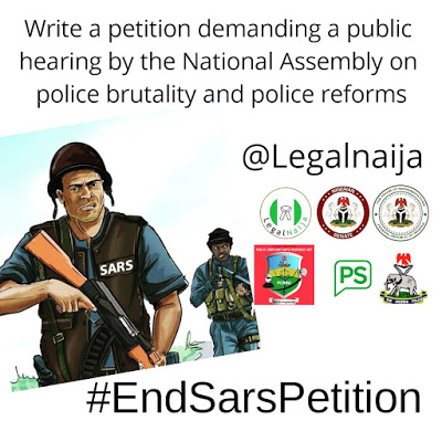 #EndSarsPetition to the National Assembly