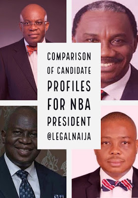 2018 NBA ELECTIONS: Corporate Governance & Leadership profiles of the Presidential Candidates.
