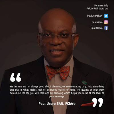 REFLECTIONS: Welfare of Young Lawyers & Related Issues  – PAUL USORO, SAN FCIArb