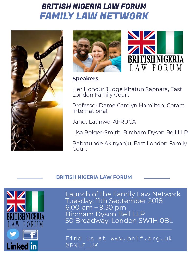 BNLF Launch of the Family Law Network