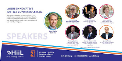 The Lagos Justice Innovating Conference happening this September