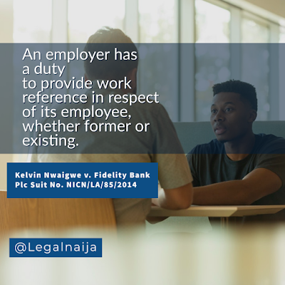 The Obligation of an Employer to Give a Work Reference | Michael Dugeri