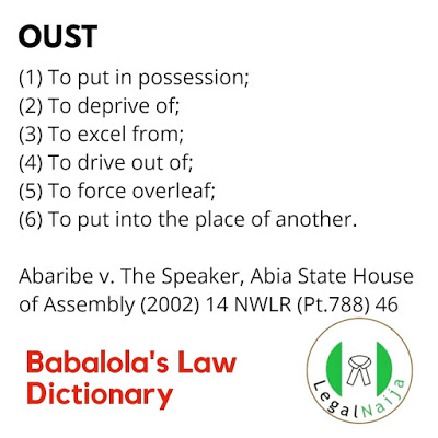 Legal Term Via Babalola Law Dictionary