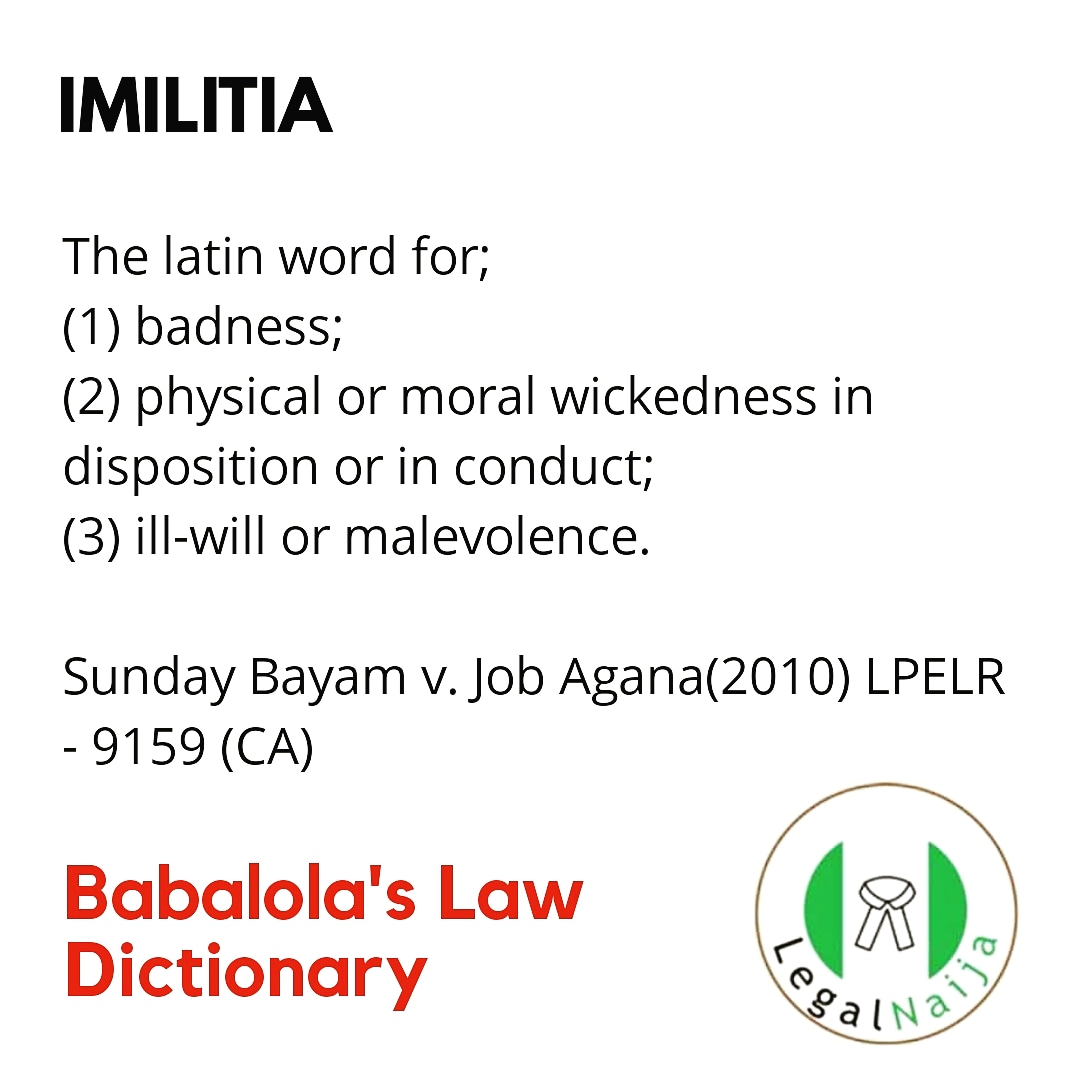 Learn Legal Terms Via Olumide Babalola Law Dictionary