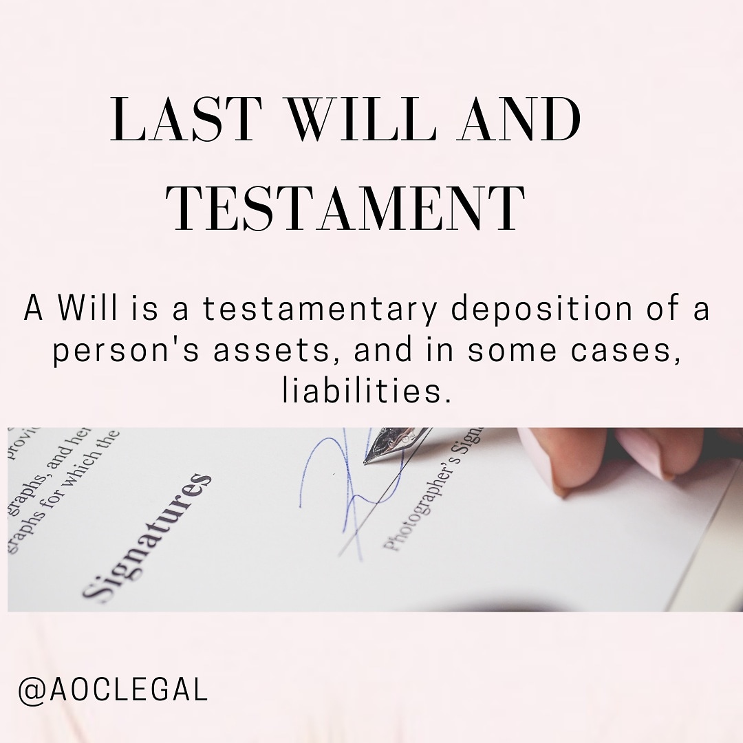 Why You Need A Will / @AOCLegal