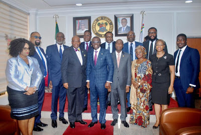 Photos From The NBA Courtesy Visit To Governor Sanwo-Olu
