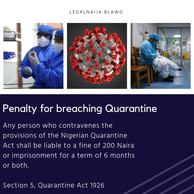 The 1926 Quarantine Act and the Nigerian Reality