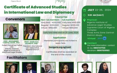 Register: Training For Advanced Certificate In International Law