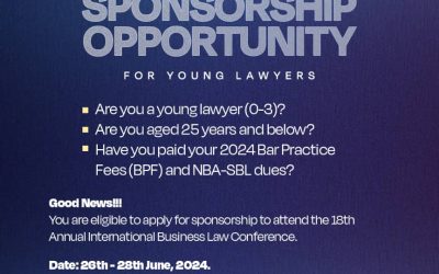 Sponsorship Opportunity for Young Lawyers at the 18th Annual International Business Law Conference