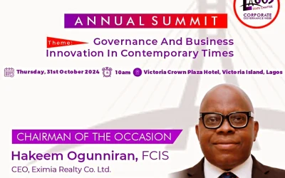 ICSAN Lagos Summit: Hakeem Ogunniran As Chairman