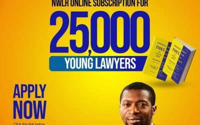 Registration Now Open: Yemi Akangbe’s Free NWLR Online Access for 25,000 Young Lawyers on First-Come, First-Served Basis