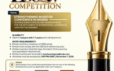 SPA Ajibade & Co. Announces Essay Competition Ahead of 19th Annual Business Luncheon